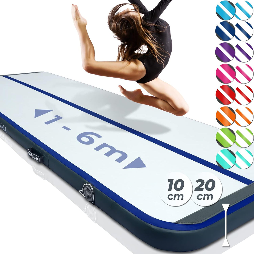 AIR Tracking TRACK Matte - aufblasbar Airtrack Tumbling Matte 10cm - 20cm hoch mit elektrischer Pump