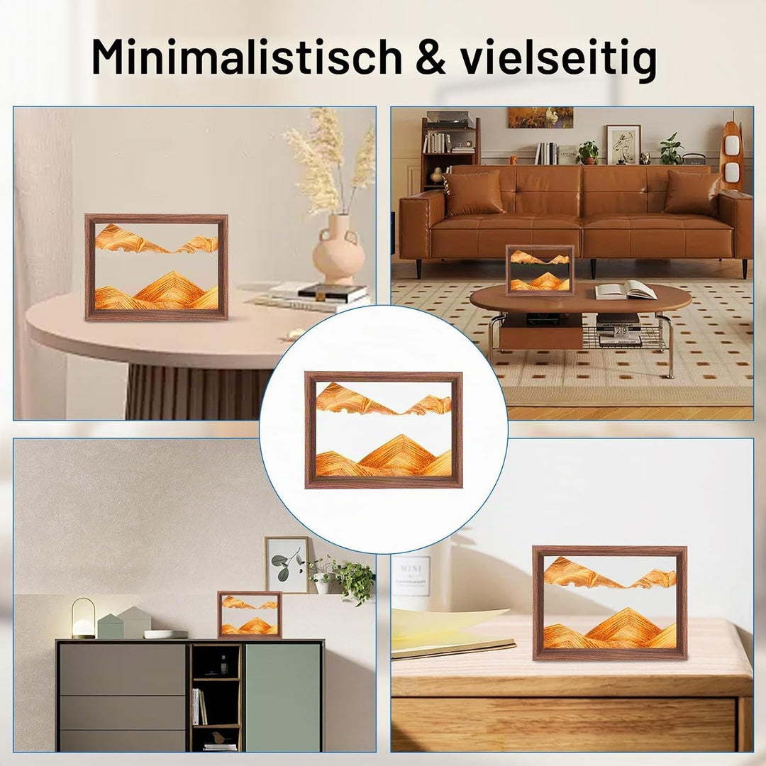 AzureLeap Sandbilder zum Drehen 3D Sandscape die Sandkunst in Tiefsee Fliessende Sandmalerei Sandbil