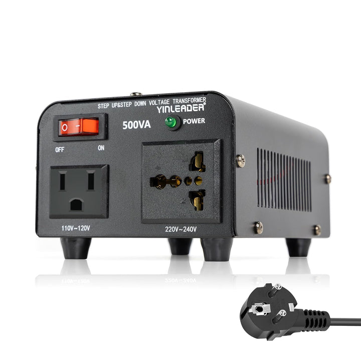 Yinleader 500W 230V bis 110V USA Spannungswandler Ringkern-Transformator 500VA - In: 110V oder 220V