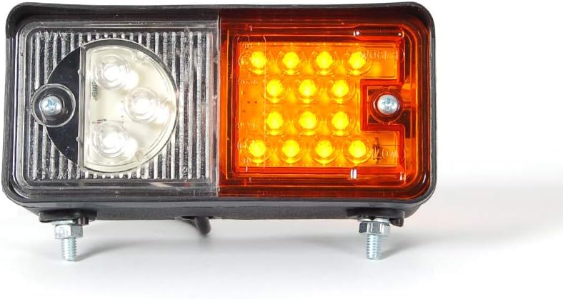 MelTruck 2x LED Positionsleuchte m.Blinklicht Schlepper Bagger Positionslicht Traktor SET