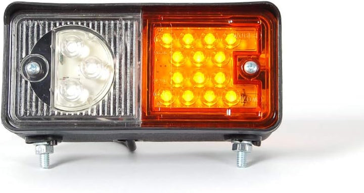 MelTruck 2x LED Positionsleuchte m.Blinklicht Schlepper Bagger Positionslicht Traktor SET