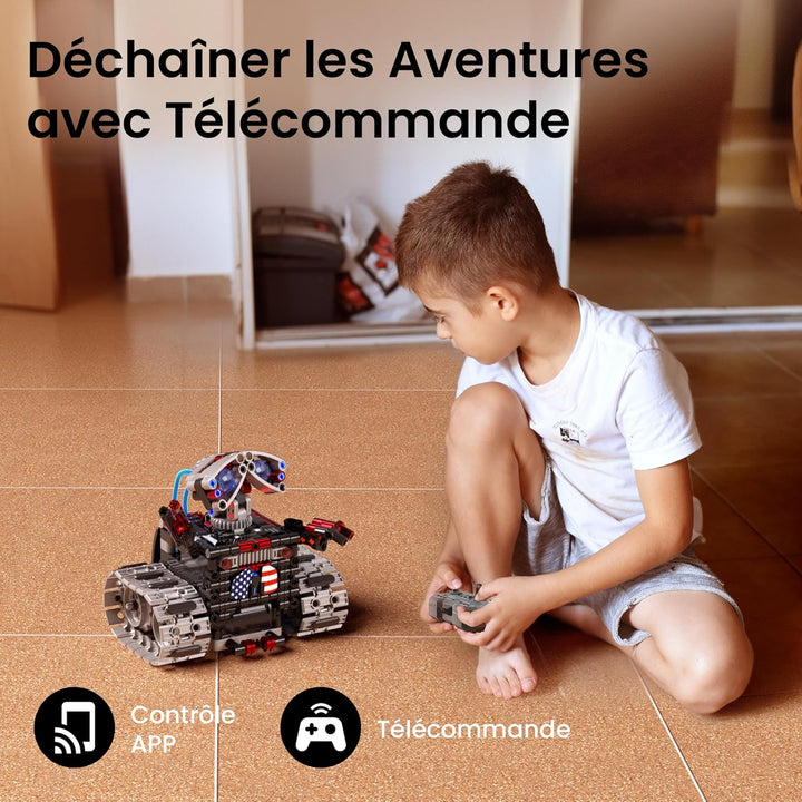 Sillbird Ferngesteuerte Roboter für Kinder, RC-Robotik, 4-in-1, Konstruktionsspielzeug mit kreativer