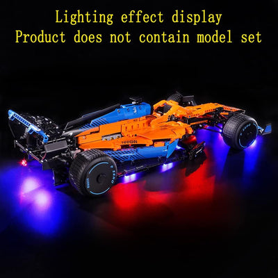 GEAMENT LED Licht-Set Kompatibel mit Lego McLaren Formel 1 F1- Beleuchtungsset für Technic 42141 Bau