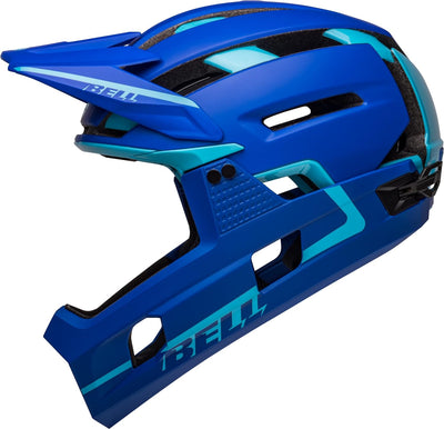 BELL Super Air R Spherical MTB Fahrrad Helm matt blau 2022, M