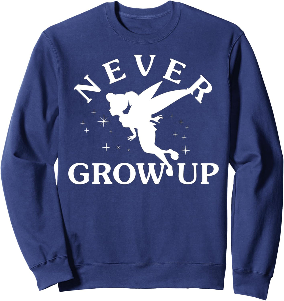 Disney Peter Pan Tinkerbell Never Grow Up Silhouette Sweatshirt