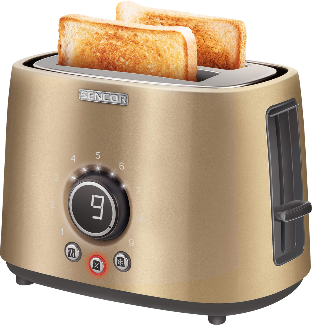 SENCOR STS 6057CH 2-Scheiben-Toaster (1000 Watt, Elektronischer Timer - 9 Stufen der Röstintensitätr