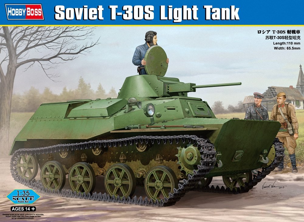 Hobby Boss 83824 Modellbausatz Russian T-30S Light Tank