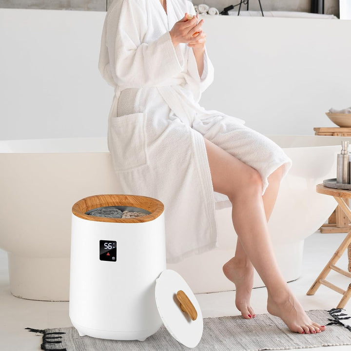 RELAX4LIFE 18L Handtuchwärmer, Handtuch Wärmegerät mit LED-Anzeige &amp; Schnellheizung &amp; automatischer