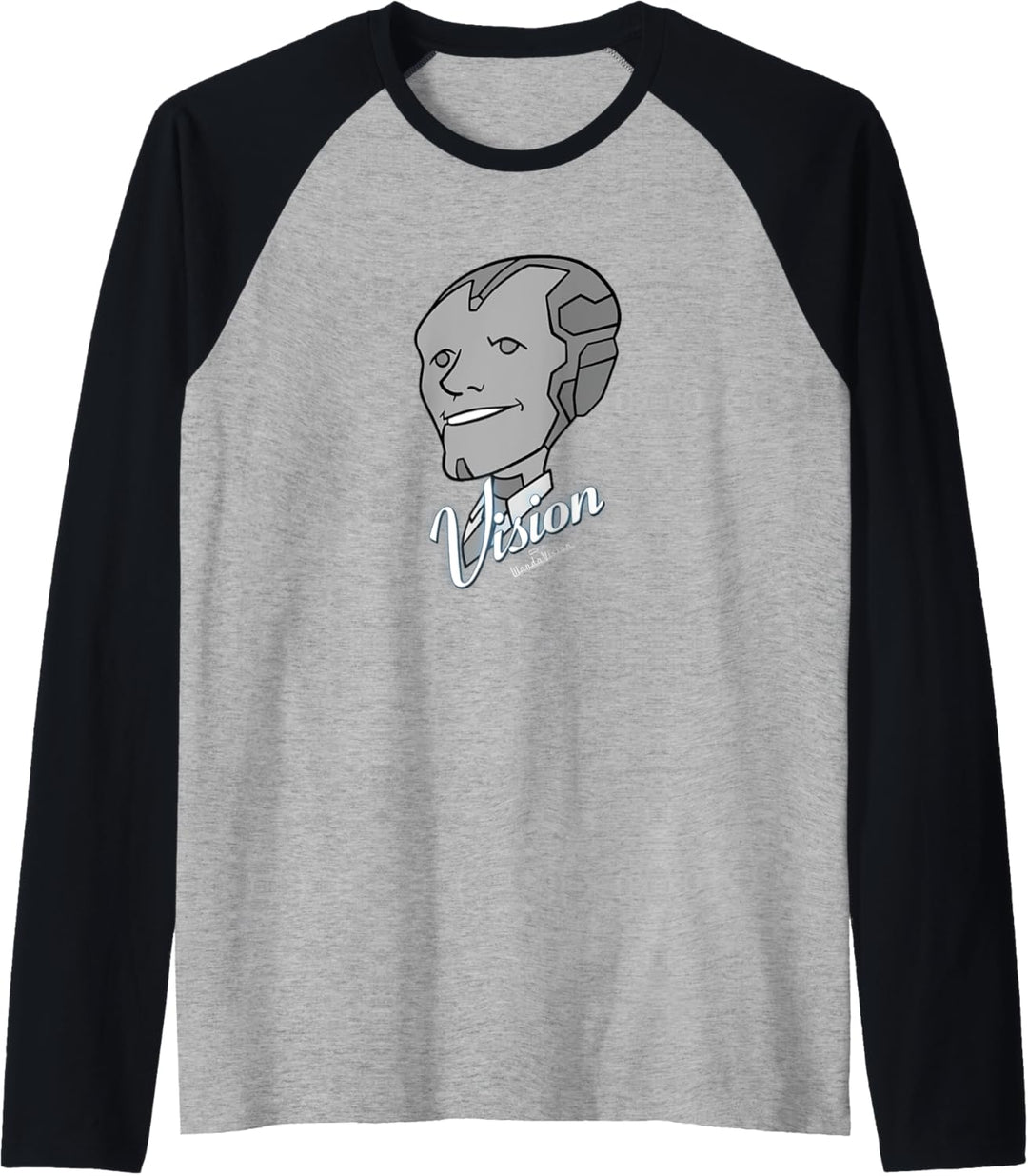 Marvel WandaVision Vision Retro Big Face Raglan