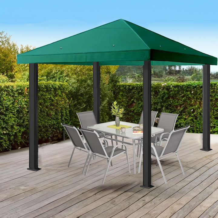 freigarten.de Modell 2 Ersatzdach für Gartenpavillon, 3 x 3 m, wasserdicht, Material Panama, aus wei