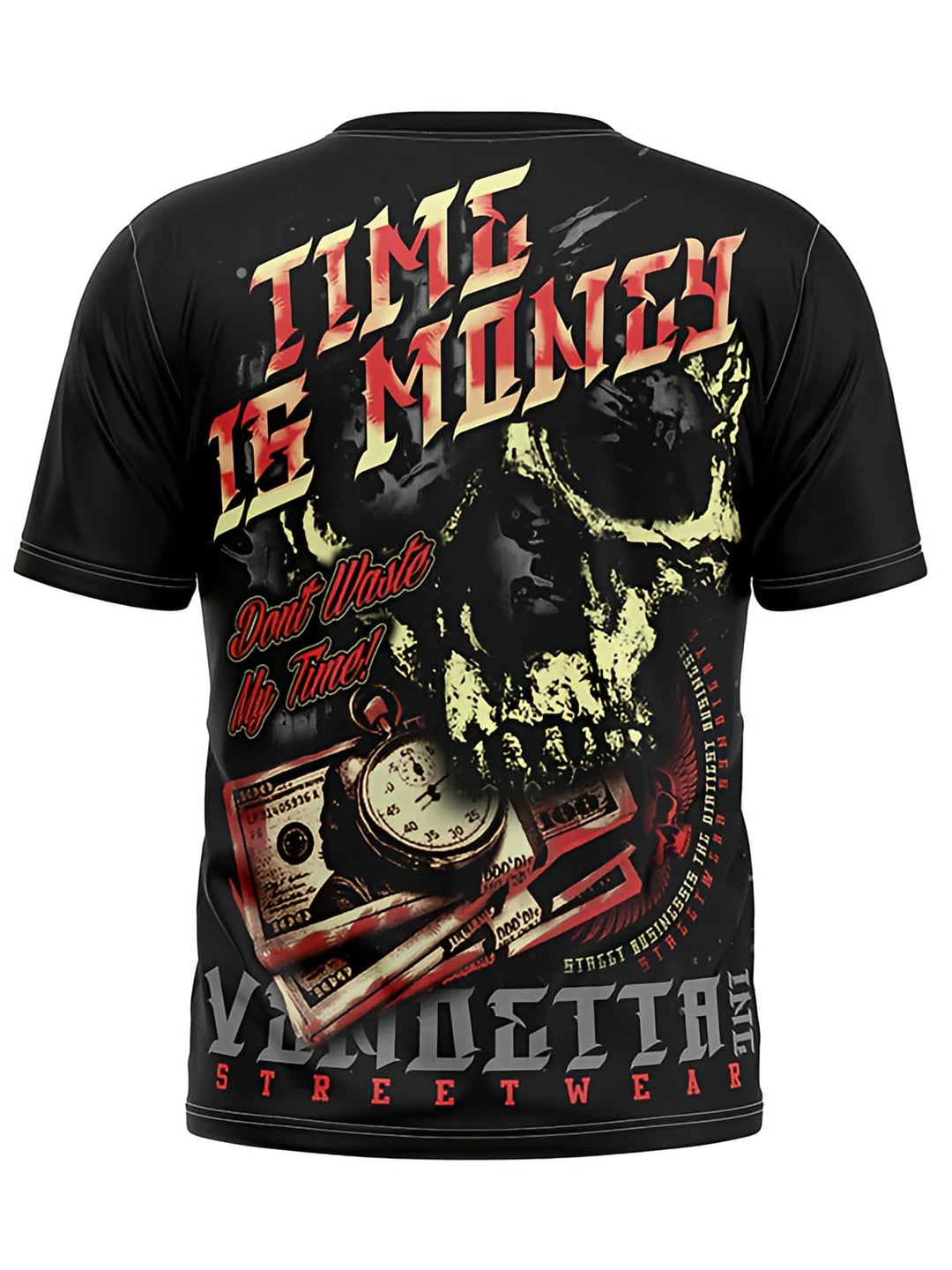 Vendetta Inc. Shirt Time is Money schwarz Männer T Shirt, Sport,Freizeit 1151