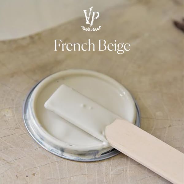 Jeanne d'Arc Living Vintage Paint Kreidefarbe 700 ml/23,6oz Chalk Kalkfarbe JDL Malen (French Beige)