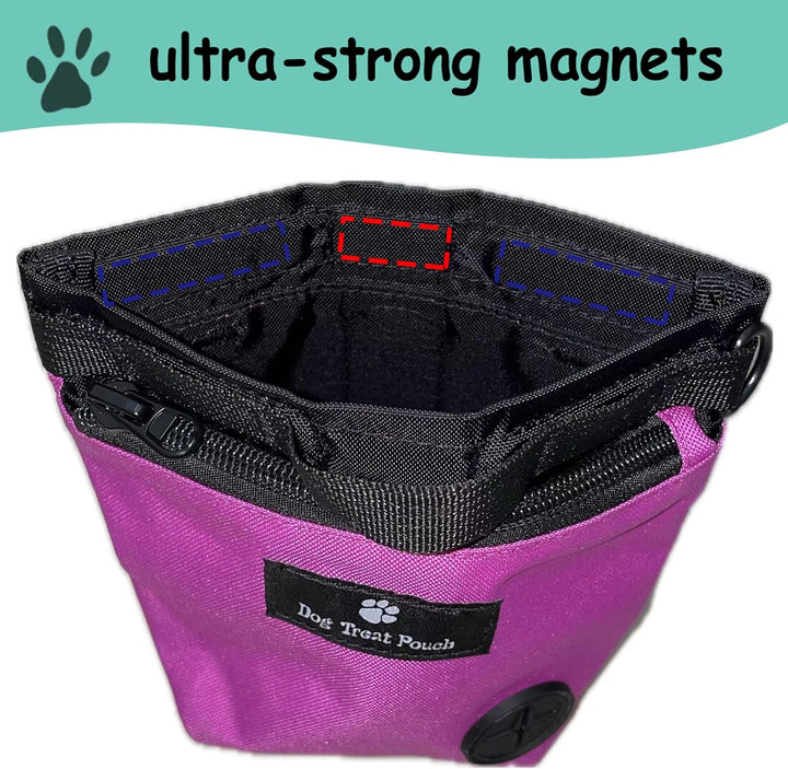 Hundetrainingstasche mit Magnetverschluss, Hüfttasche für das Training von Haustieren im Freien, mit