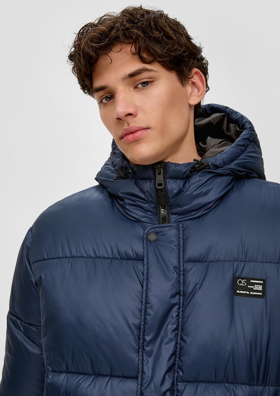 s.Oliver Herren Outdoor Mantel, Blau