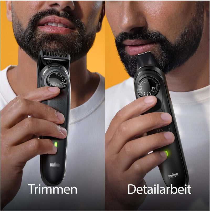 Braun Barttrimmer, Bartschneider/Trimmer/Haarschneider Herren, Haarschneidemaschine mit ultrascharfe