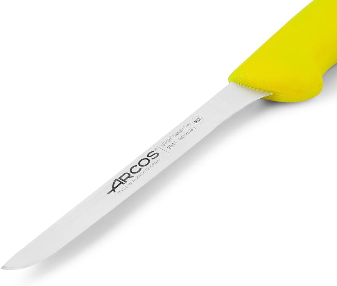 Arcos Ausbeinmesser mit Nitrum Edelstahlklinge 16 cm - Professionelles Messer zum Entbeinen von Flei