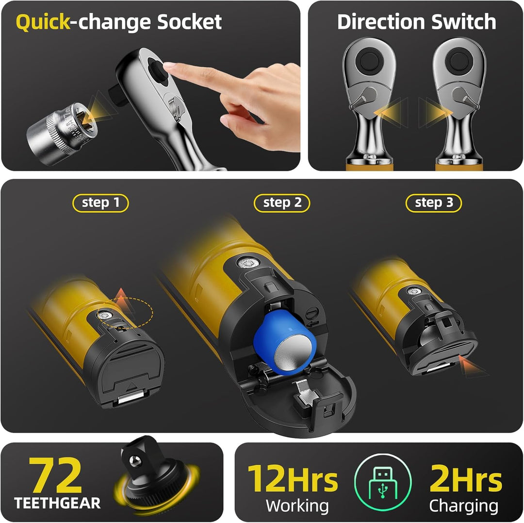 Digitaler Drehmomentschlüssel 3/8 Zoll, ± 2% Fehlergenauigkeit 3/8" 50.0, 3/8" 50.0