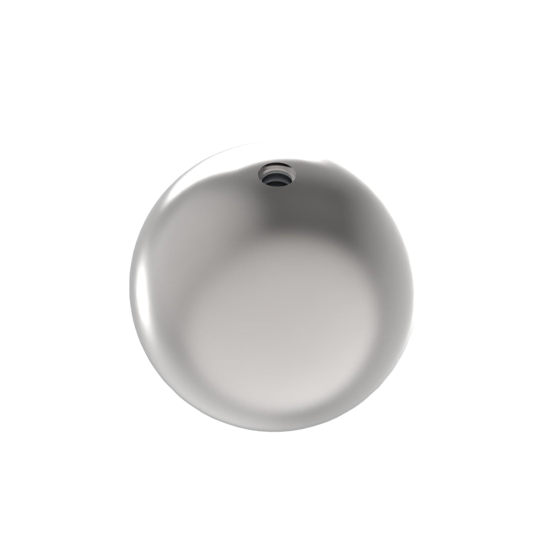 Sellon24® Edelstahl Hohlkugel ∅120 mm inkl. M10 Gewinde Kugel Endkappe Zierkugel Knopf Edelstahlkuge