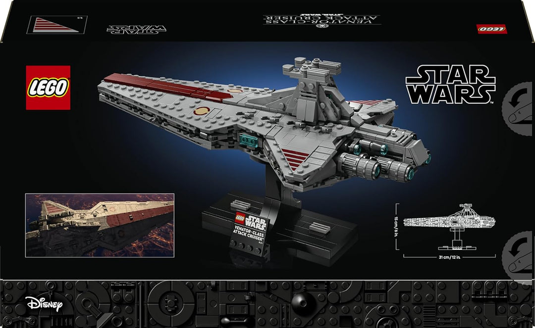 LEGO Star Wars 75441 Angriffskreuzer der Venator-Klasse - Modellbau-Set des republikanischen Kriegss