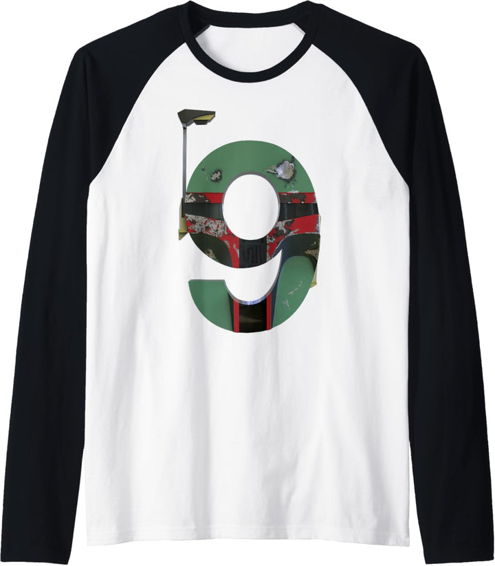Star Wars Boba Fett Ninth Birthday Raglan