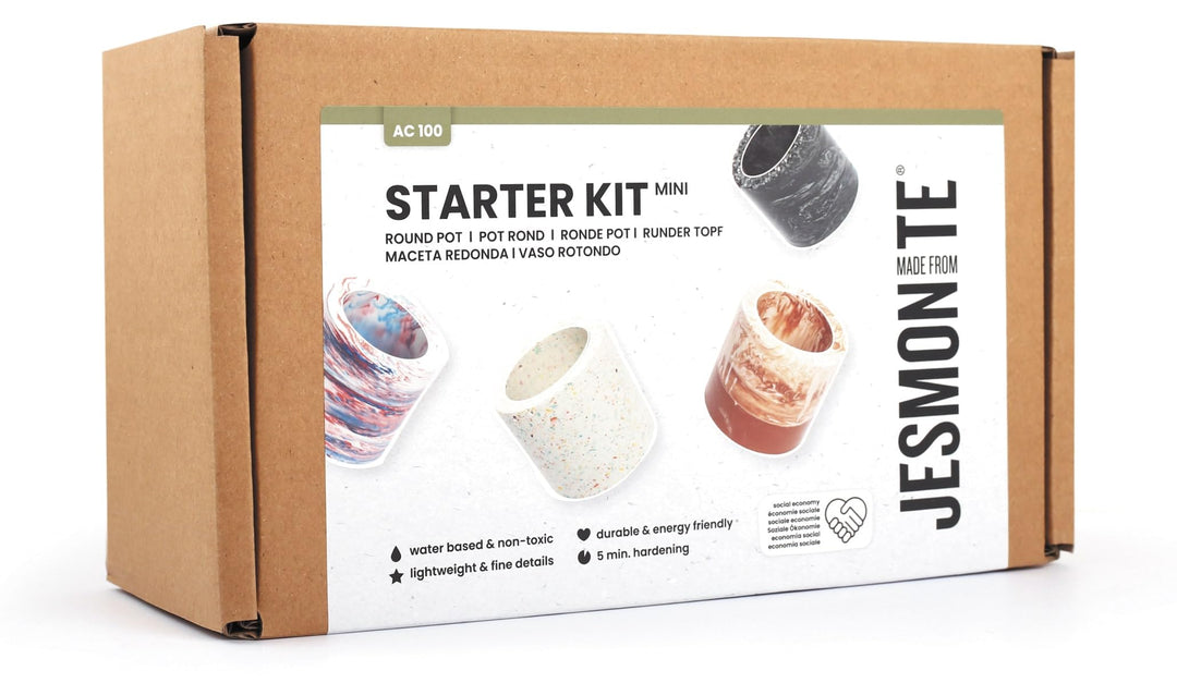 Set Jesmonite – runder Topf