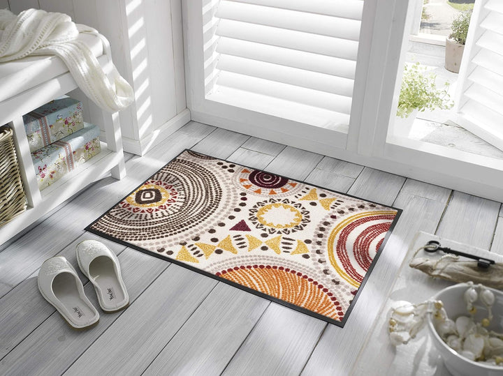 wash+dry Fussmatte, Boho Style 50x75 cm, innen und aussen, waschbar 50/75, 50/75