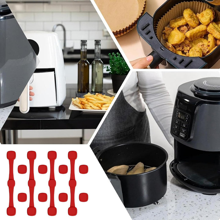 4Stück Magnete Für Airfryer Backpapier, Zubehör Für Heissluftfritteusen Backpapier Befestigungsschna