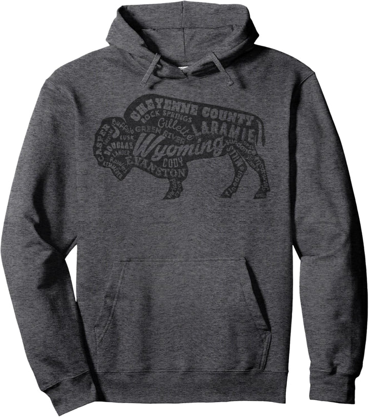 Wyoming Buffalo Counties Pullover Hoodie