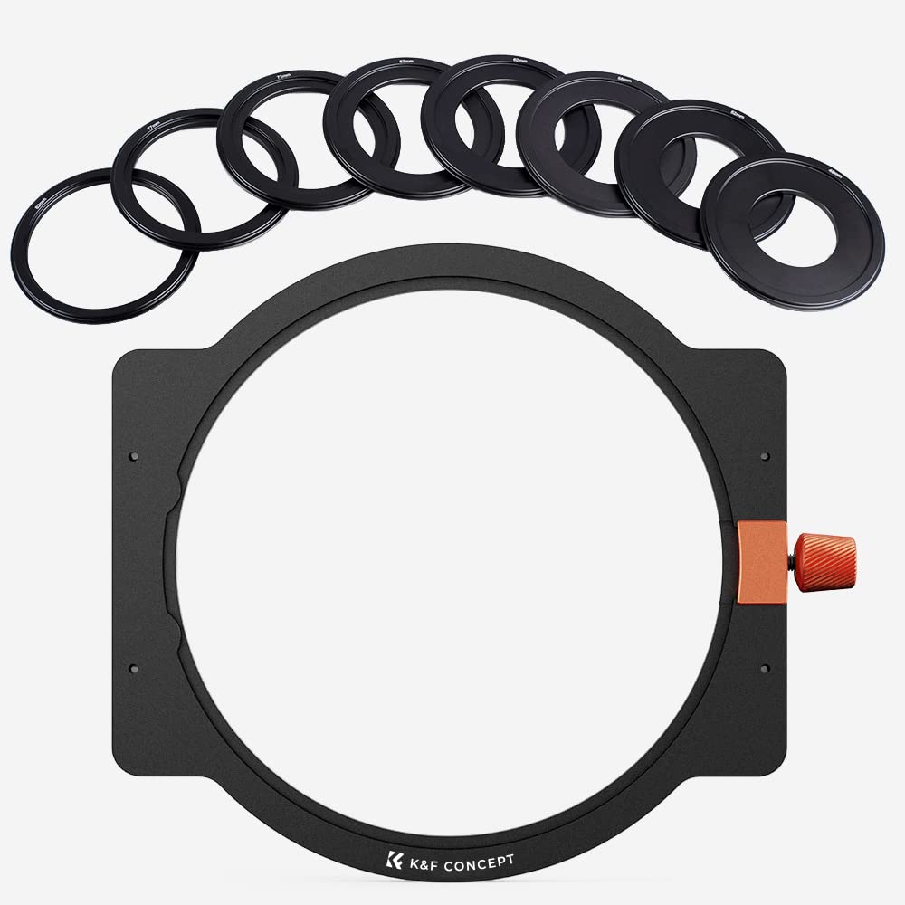 K&F Concept Nano-X Filterhalter Kit Rechteck-Filterhaltersystem(inkl.8er Filter Adapterringe), Filte