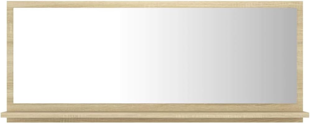 vidaXL Badspiegel Sonoma-Eiche 90x10,5x37 cm Holzwerkstoff Sonoma Eiche 90 x 10.5 x 37 cm, Sonoma Ei