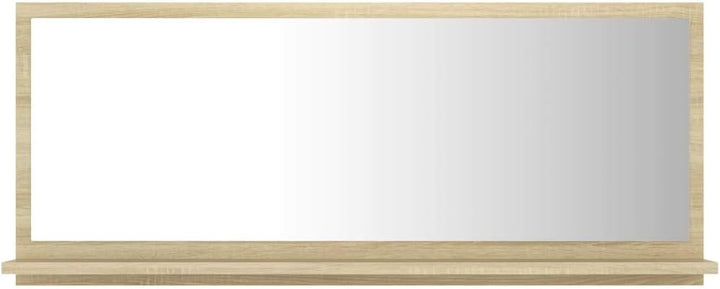 vidaXL Badspiegel Sonoma-Eiche 90x10,5x37 cm Holzwerkstoff Sonoma Eiche 90 x 10.5 x 37 cm, Sonoma Ei