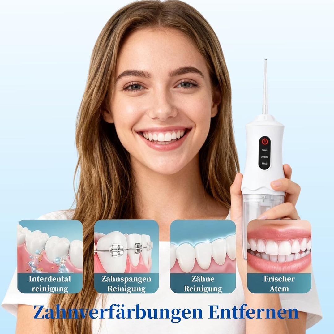 Munddusche Kabellos Zahndusche, Water Flosser for Teeth, Oral Irrigator Zähne Waterflosser Dental, Z