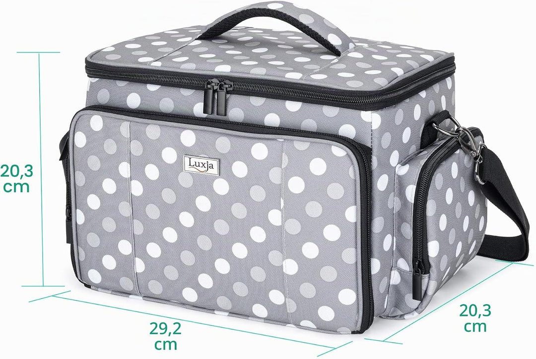 Luxja Nähset Aufbewahrung, Nähzubehör Tasche Organizer für Anfänger, Reisende, Tragetasche für Nähma