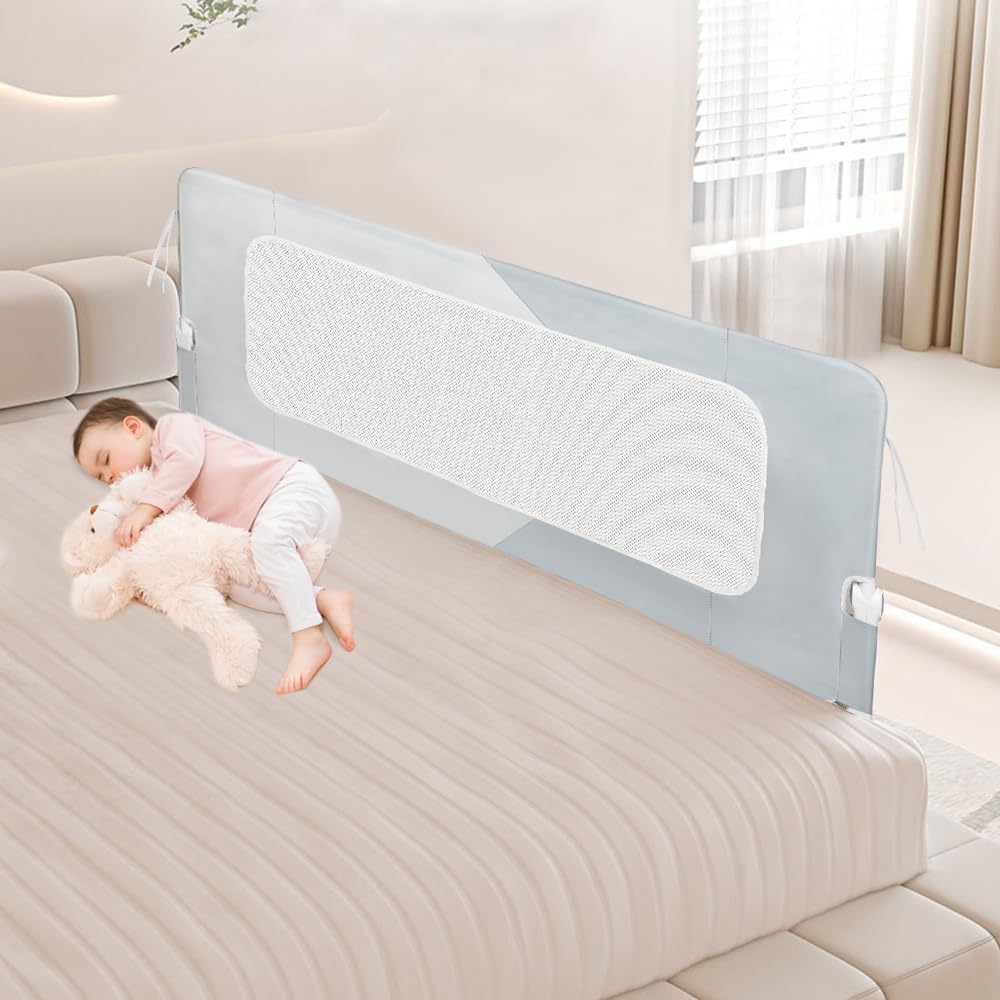 Kleinkind Bettschutzgitter Bettgitter Kinderbettgitter Babybettgitter höhenverstellbares Bettgitter