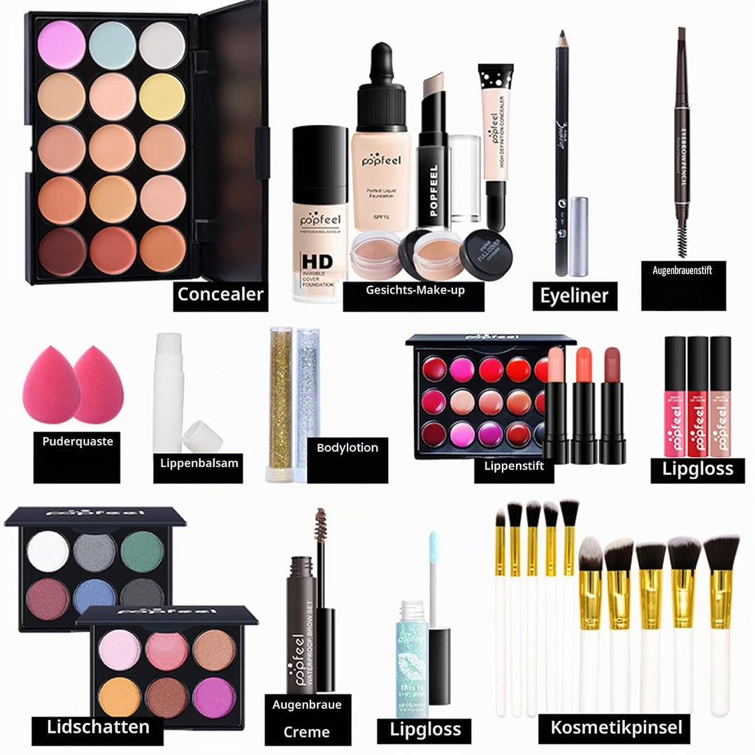 FantasyDay Multifunktions Exquisite Kosmetik Geschenkset Make-up Schmink Kit für Gesicht, Augen und