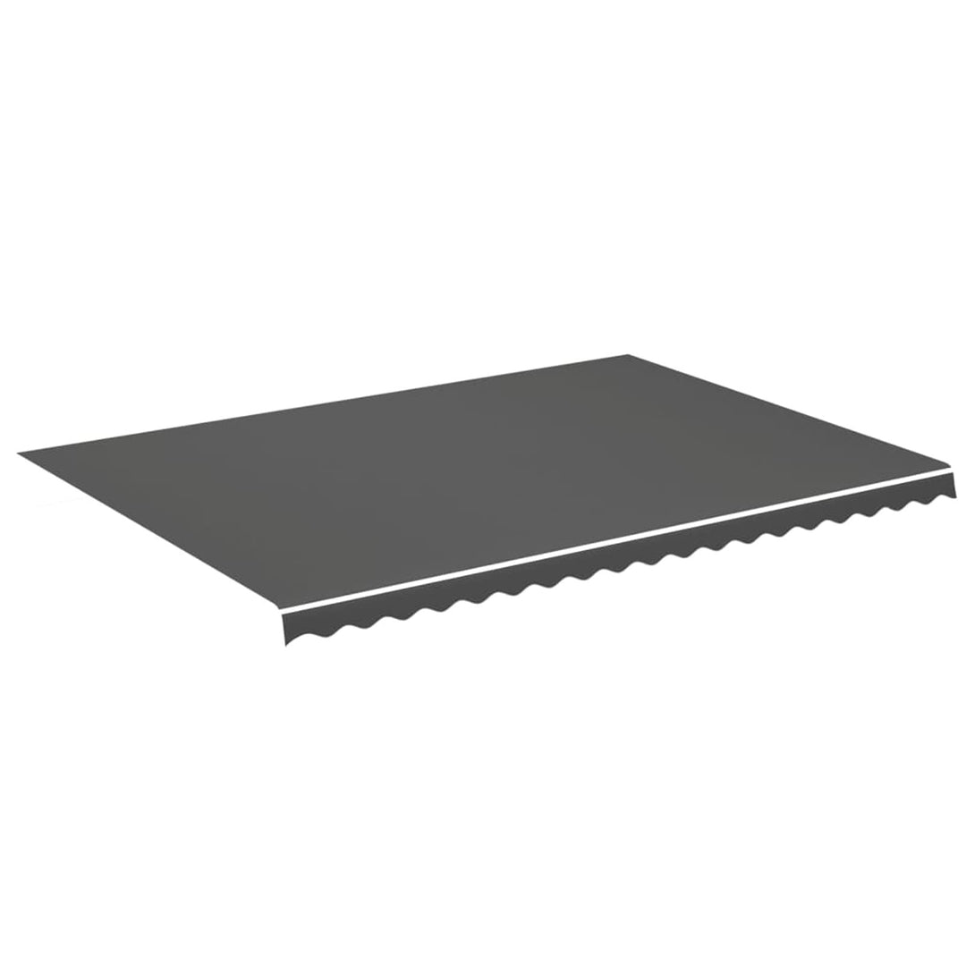 Goliraya Markisenbespannung Sonnenschutz Markisenstoff Markisentuch Markise Anthrazit 5x3,5 m Ohne R