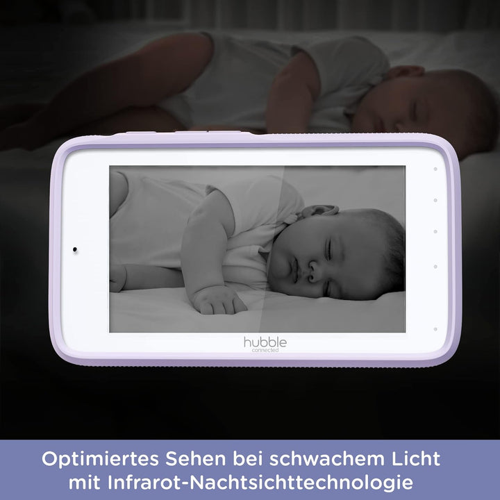 Hubble Connected Nursery Pal Premium Baby Monitor with Camera, 5 Inch Touch Screen, Privacy Mode, In