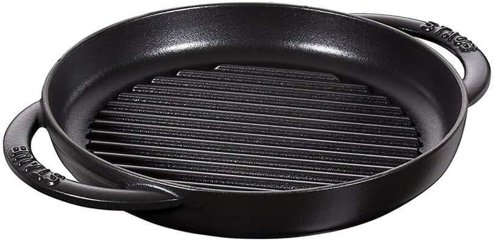 Staub 40511-520-0 Grill Pans - Grillpfanne - mit Seitengriffen - schwarz - Ø 22 cm