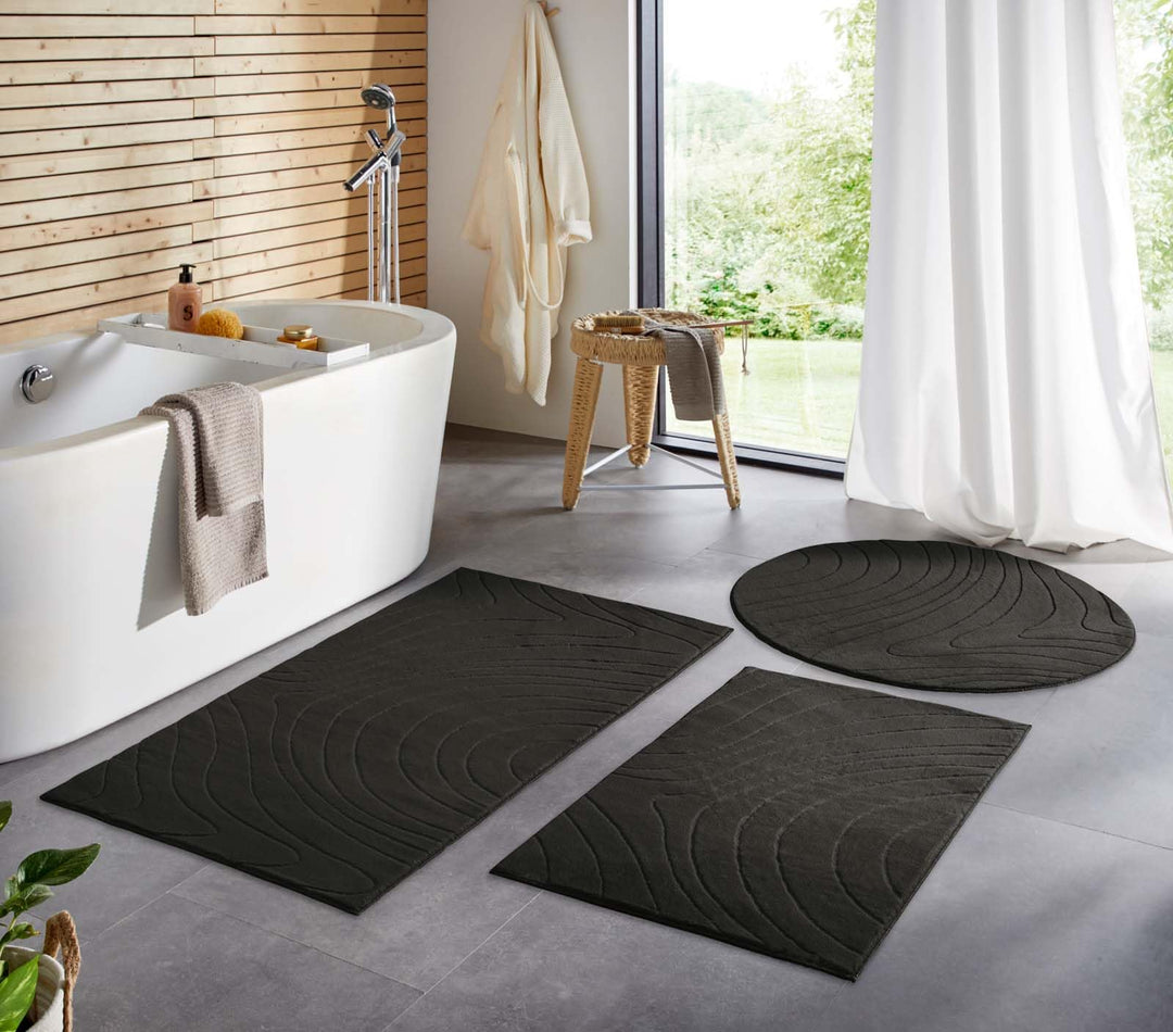 Taracarpet Badematte Badvorleger Homestyle rutschfest waschbar Badezimmerteppich Badewannenmatte, Ba