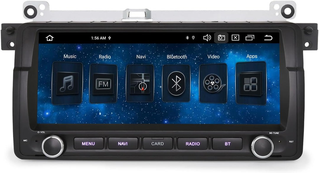 ERISIN Android 16 Autoradio GPS Navi für BMW 3er E46 318 320 325 M3 Rover 75 MG ZT, 8,8" IPS Touchsc