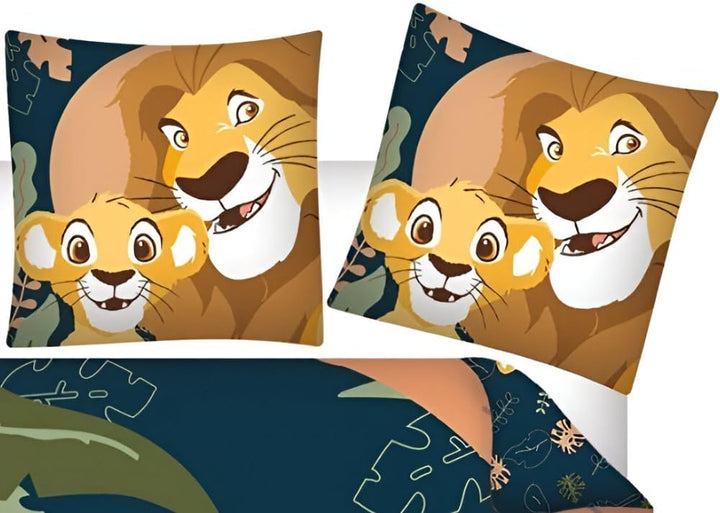 Disney König der Löwen Kinder Bettwäsche Set 2-teilig – Simba, Timon & Pumbaa – Mikrofaser/Baumwoll-