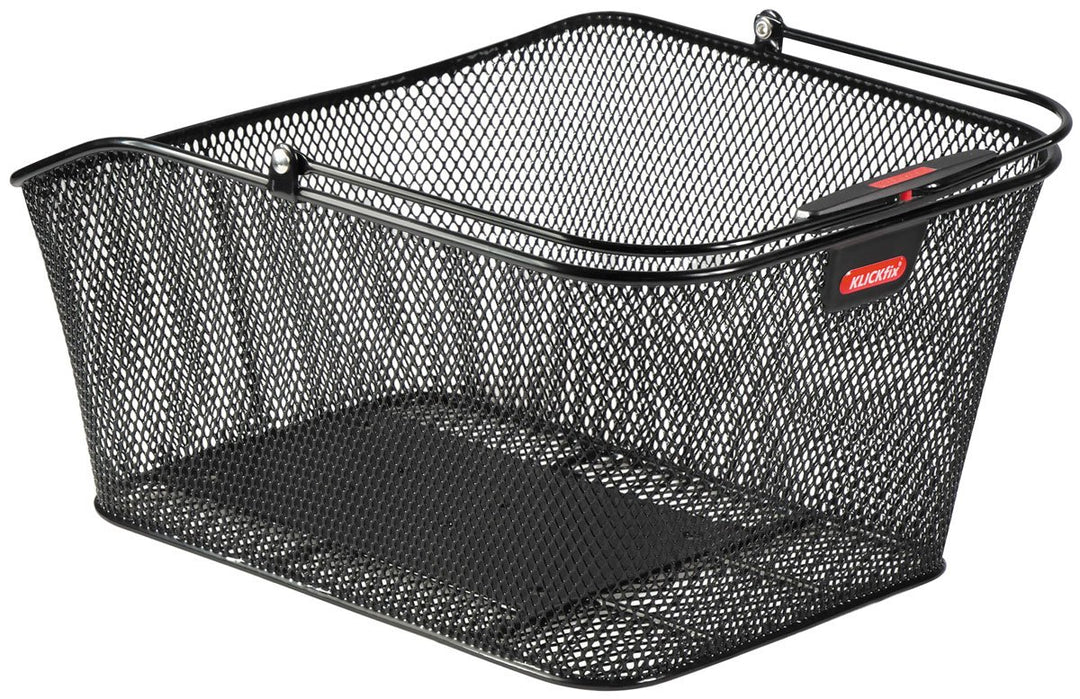 KLICKfix Erwachsene (Unisex) Hinterradkorb-2128019540 Hinterradkorb, schwarz, 41x21x31cm Single, Sin