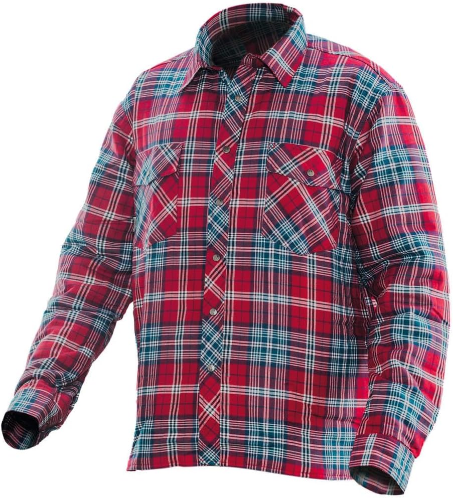Jobman Flanellhemd gefüttert 5157 Rot Gr. M Rot M, Rot-mehrfarbig M