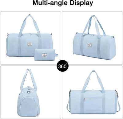 FANDARE Damen Reisetaschen Herren Klassische Sporttaschen Handgepäck mit Kosmetiktasche Weekender Um