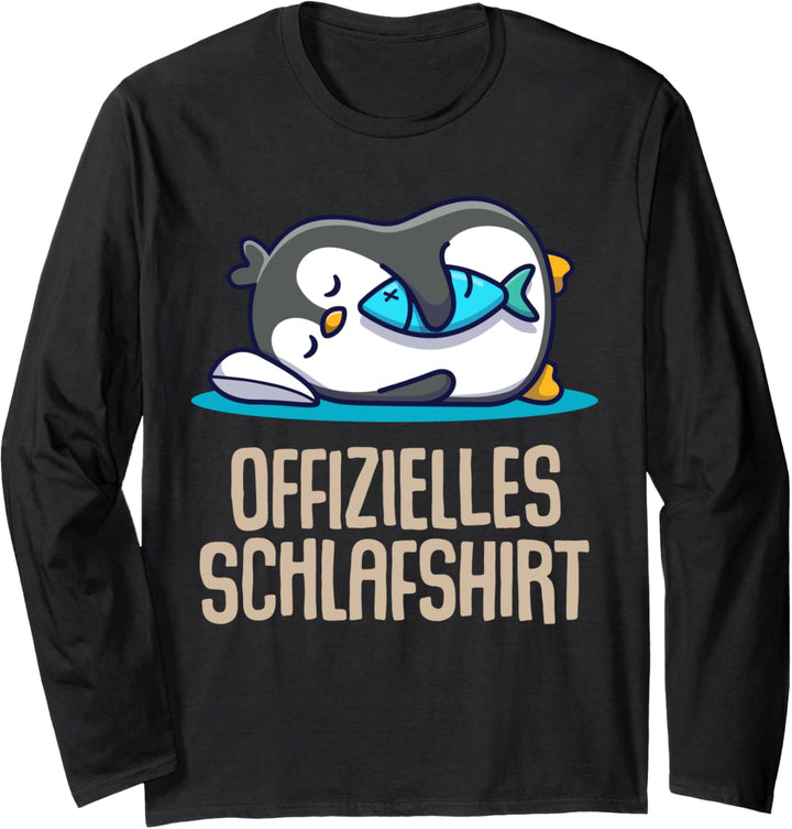 Offizielles Schlafshirt Pinguin Langarmshirt
