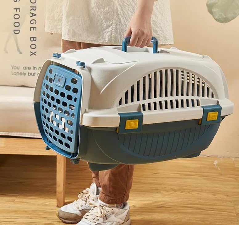 Lanco – Transportbox für kleine Hunde und Katzen. Tragbarer und atmungsaktiver Kunststoff. Haustiere