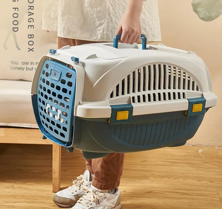 Lanco – Transportbox für kleine Hunde und Katzen. Tragbarer und atmungsaktiver Kunststoff. Haustiere