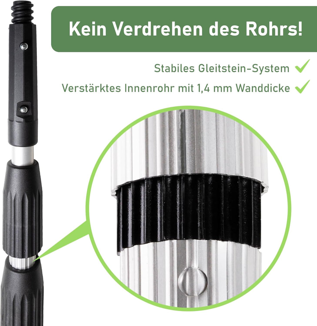 Axis Line | Profi Teleskopstange 8 Meter | 5 Stangen wählbar 8/10 / 12/14 / 16 Meter | Profi Edition