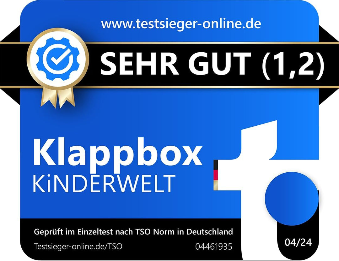 KiNDERWELT Robuste Profi - Klappbox 45 L bis 50 kg - Faltbox, Kiste, Korb zur Aufbewahrung, Transpor