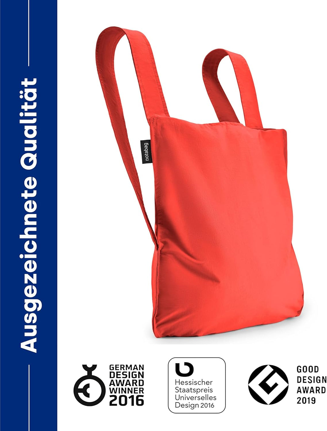 Notabag Unisex Original Gepäck-Handgepäck Original Rot, Original Rot